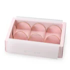 Packaging Packaging Packaging Teal Pantone Color Printed Macaroon Packaging Boxes Dividers Food Box Packaging