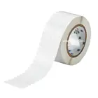 8 x 8mm Gloss White Electrical High Temperature Barcode Label on roll