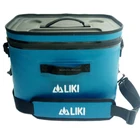 Reusable Nylon Thermos 18 Can Insulated Red Box Lunch Bag Cooler For Food Drinks Picnic