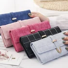Large Wallets Wholesale Lady Square Purse PU Leather Long Purse Large Capacity Wallets Women