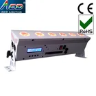 Popular 6*18w 6in1 rgbawuv battery operated wireless dmx remote control led stage wash bar light