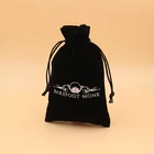Custom Printed Velvet Drawstring Pouch Fabric Gift Bags Wholesale