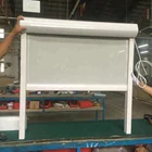 Better than zip track system side rail wind protection outdoor roller blind