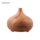 300ML Aroma Diffuser Aromatherapy Wood Grain Essential Ultrasonic Cool Mist Humidifier For Home