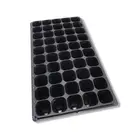 50 black plastic flower plant propagator nursery seed trays