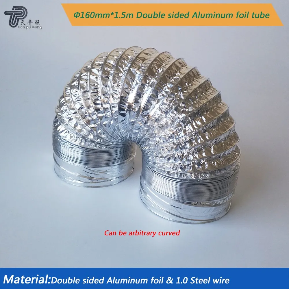 5m aluminum foil flexible duct pipe for vent hose