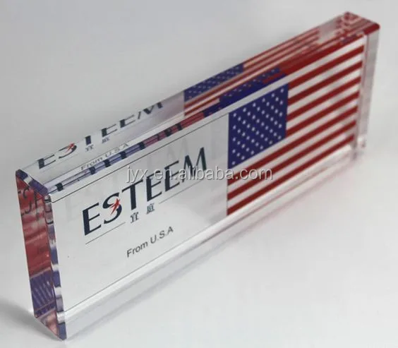 crystal acrylic paperweight promotional gift custom paperweight