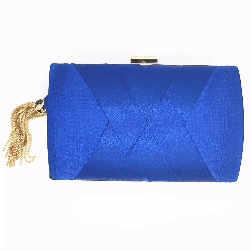 blue clutch purse