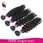Wholesale Price 8A Deep Wave Virgin Remy Brazilian Human Hair Weaving