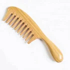 Best Quality Hair Extension Comb Sandalwood Wide Tooth Hair Wood Comb