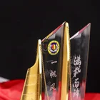 Trophy Part Trophy Trophy New 2019 2019 New Design K9 Sailing Boat Crystal Award Trophy With Metal Part