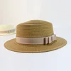 Summer Hats Outerdoor Child Kids Bow knot England Sun Straw Hat For Kids