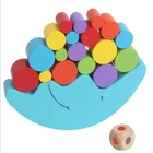 Balancing Moon Blocks Children Educational toys, kids wooden moon of balance board games, Models Building Toy