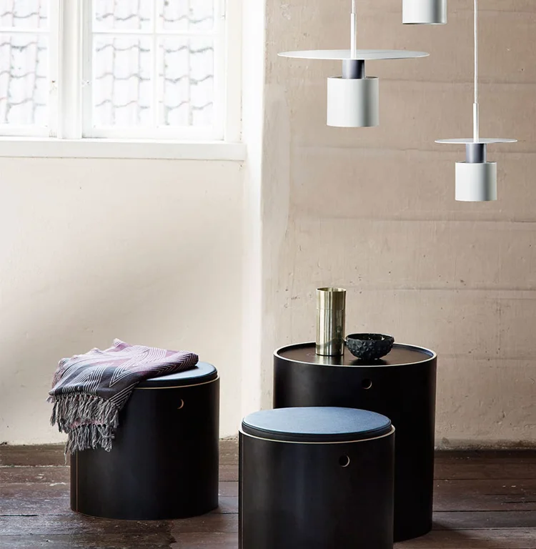 Nordic contracted show dining room small chandelier Denmark creative metal bedroom bedside dining room study corridor chandelier