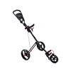 Best Selling Products Light Weight Golf Trolley Aluminum Fold Golf Push Cart Manual Golf Trolley