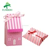 alibaba china blue and pink strips cute house shape ribbon bowknot paper sweet boxes wholesale supplier manufacturer
