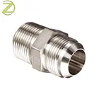 Custom Made Stainless Steel Male Female Adaptor Fittings Hexagon Knurling Anode Connector Brass