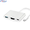3in1 USB C Hub TYPE C TO HDMI + USB3.0+ PD Charger For Macbook