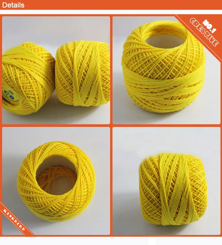 100 Cotton Yellow Color String For Cotton Crochet Thread Buy Color