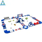 Large Outdoor Obstacle Equipment Inflatable Floating Water Park For Fun