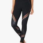Best selling bulk sale mesh mix sleek yoga tights woman leggings
