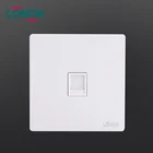 Quality assured Metal back internet Cat6 RJ45 Data 1 Gang wall plug computer socket