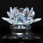 Kinsam decorative crystal lotus beautiful colorful lotus flower wedding souvenir give away gifts