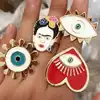 XY-CM1599 wholesale Fashion Evil Gold Eye Ring, heart ring for women