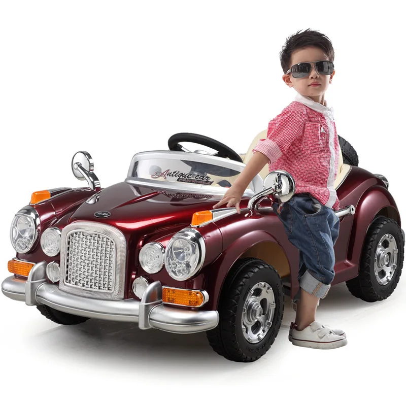 Berry good children's stroller dual-drive four-wheel electric remote control can take paint