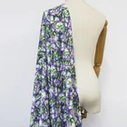 Hangzhou Custom Digital Printed 100% Natural Floral Printed Silk Crepe Garment Fabric