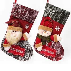 sale christmas santa stocking for party decoration stocking gift