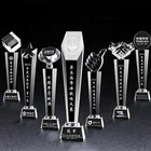 Wholesale cheap Blank clean K9 crystal glass award medals Trophies