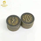 Custom logo antique commemorative metal coins for board game