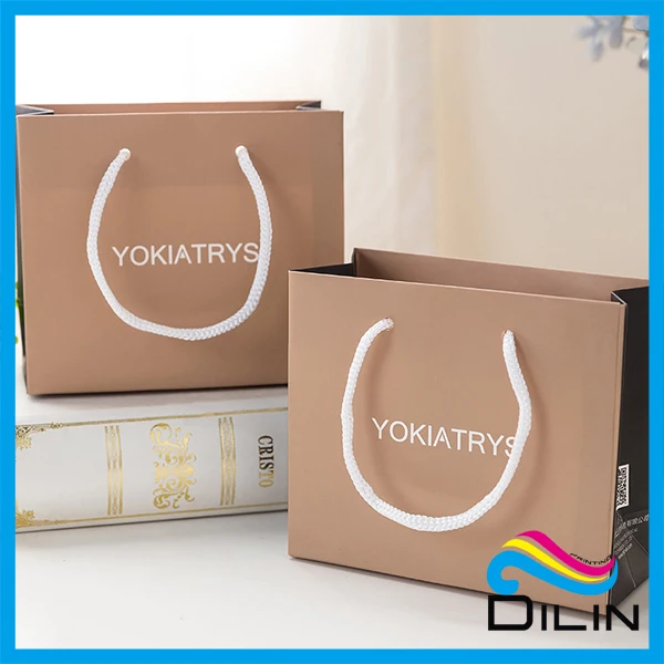 krafts paper bag recycle custom popular hand paper gift bag