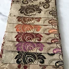 Home Textile Customized 100% Floral Polyester Jacquard Fabric