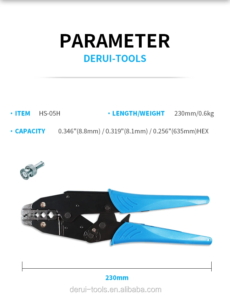 coaxial cable rg58 crimp tool