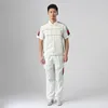 Men's Durable High Quality Work wear, 100% Cotton Fabric Breathable Coveralls, Jacket and Pants