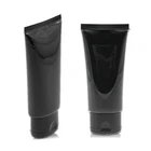 50ml Empty Black Cosmetic Lotion Soft Plastic Tube With Flip Top Cap