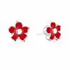 Friends 925 Sterling Silver Flower Stud Baby Earrings Jewelry