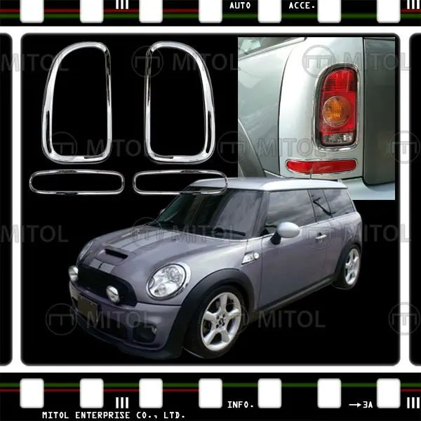 per mini cooper r55 clubman coda lampada cromata telaio cerchio