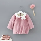 Wholesale Children's winter warm pink lovely coat baby girl clothes