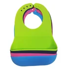 Wholesale Custom Design Infant Teething Waterproof Drool Silicone Baby Bib Manufacturer For Feeding