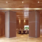 Wooden partition sliding wall wall partition acoustic sliding folding partition