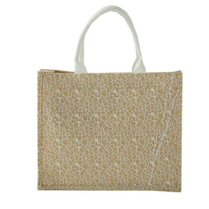 promotion wedding gift bag reusable shopping jute tote bag
