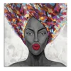 10pcs/Lot 32x32" wholesale stretched abstract modern african black sexy lady art in canvas oil painting women body wall art
