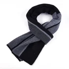 Factory new design 100% wool warmth shawl neck scarf long scarf