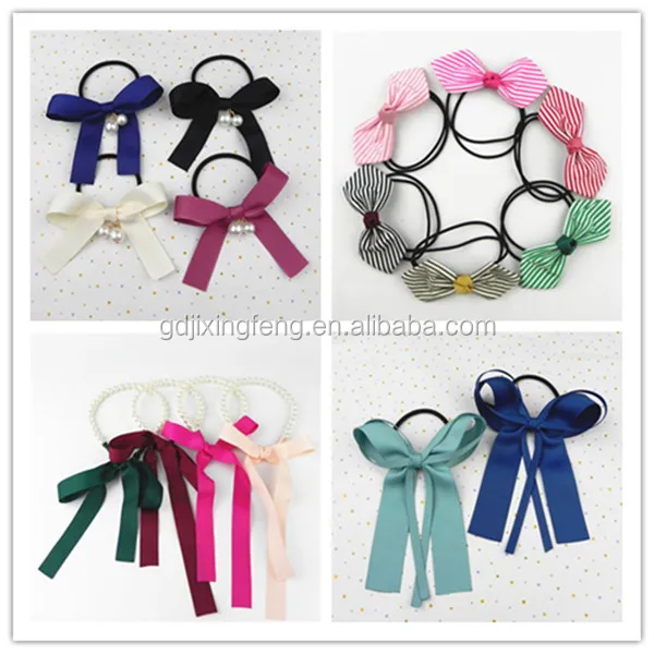 free sample hot sale cotton lovely hair ties