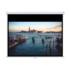 72''-300'' Inch Metal Handle Big Large Size Wall Mounted Overhead Manual Projection Projector and Screen for Sale