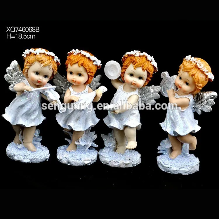 wholesale custom resin home decoration elegant angel figurine