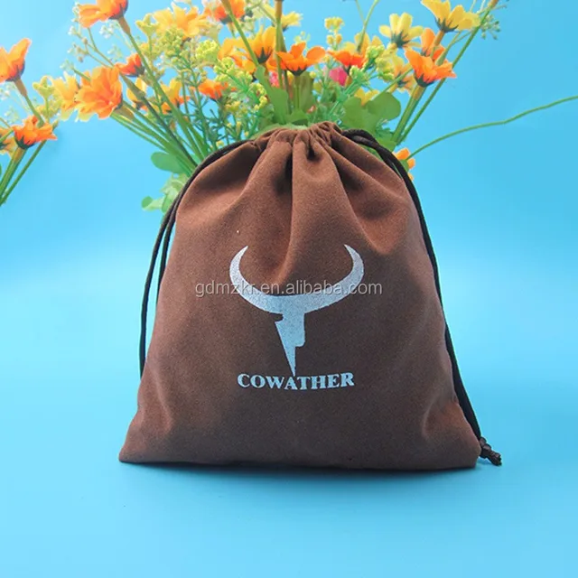 small velvet fabric drawstring jewelry gift pouch bags wholesale